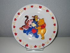 assiette winni l'ourson et C amis