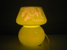gravure sur Lampe toy story